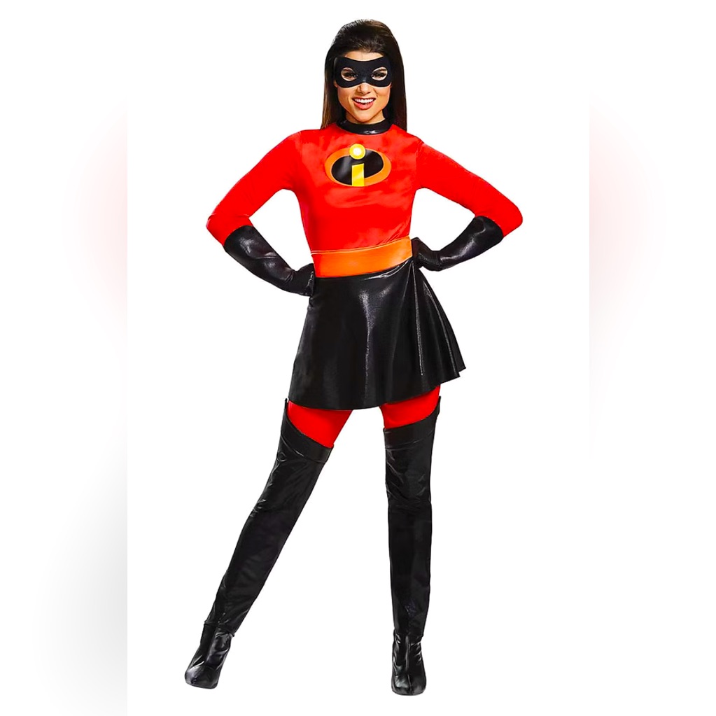 Disguise Women's Mrs. Incredible Skirted Deluxe Adult Costume Xl (18-20) New